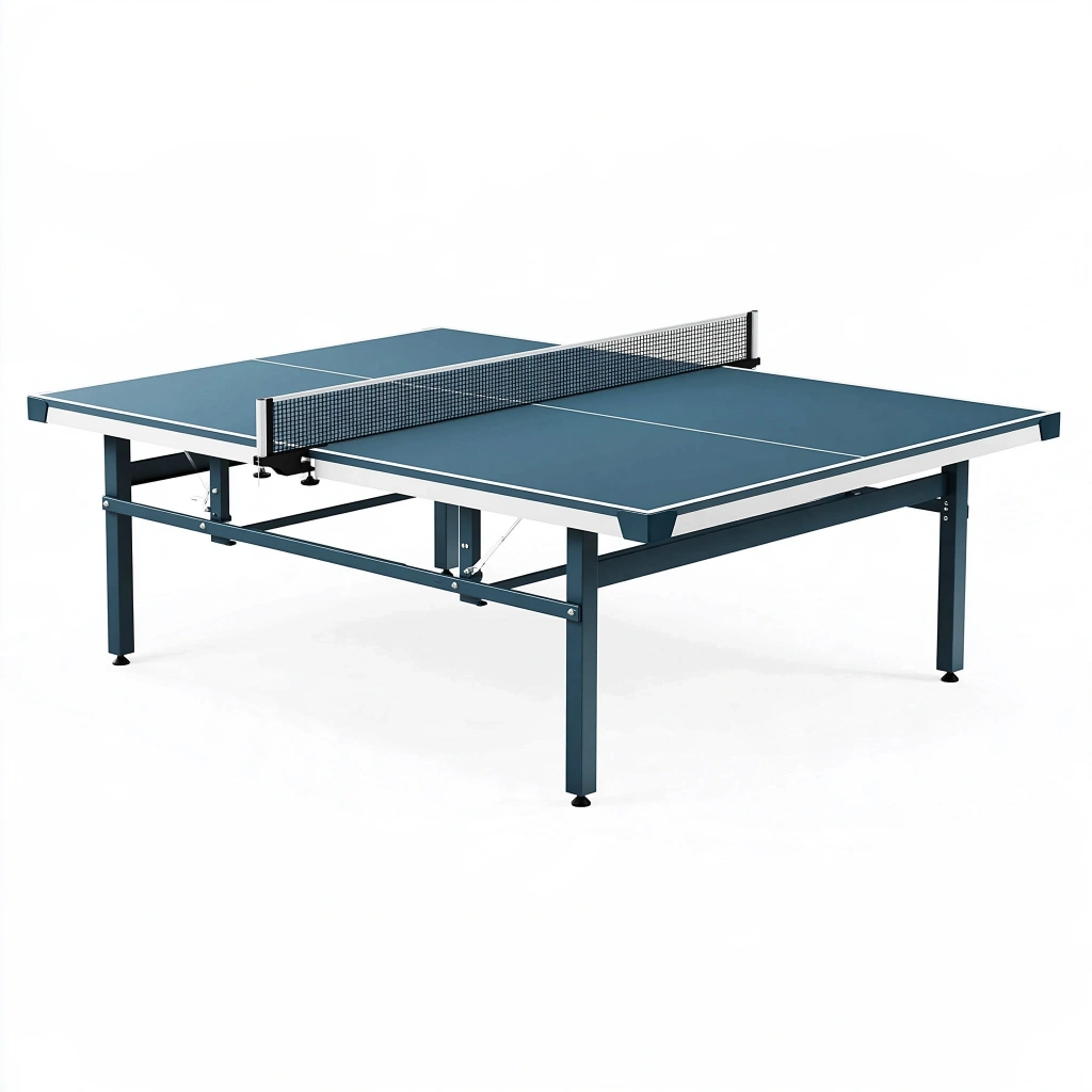 Stół do tenisa stołowego 274 x 152.5 x 76 cm z metalową ramą granatowy do gry rekreacyjnej